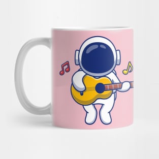 Cute Astronaut Playing Guitar Mug